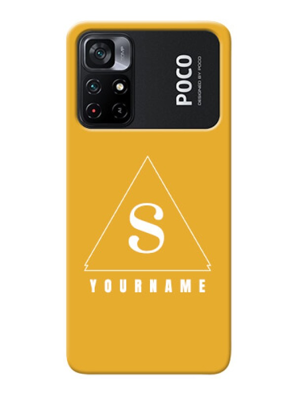 Custom Poco X4 Pro 5G Custom Mobile Case with simple triangle Design