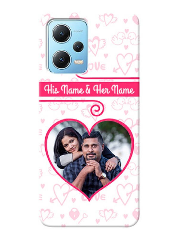 Custom Poco X5 5G Personalized Phone Cases: Heart Shape Love Design