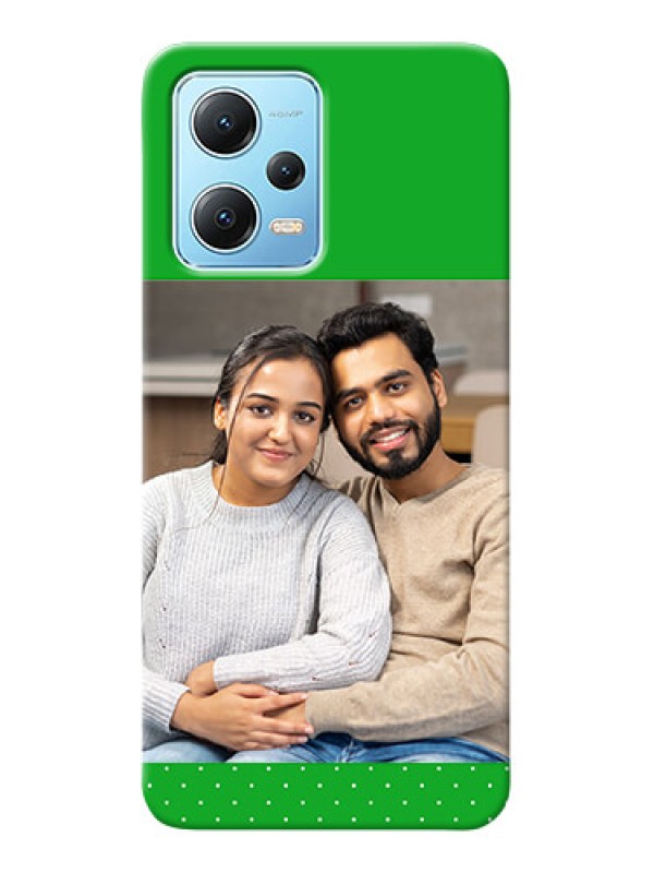 Custom Poco X5 5G Personalised mobile covers: Green Pattern Design