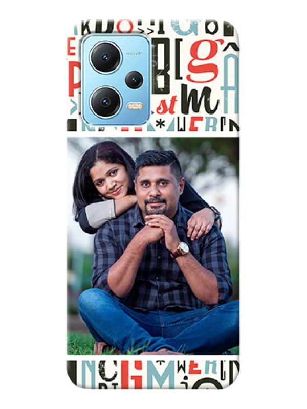 Custom Poco X5 5G custom mobile phone covers: Alphabet Design
