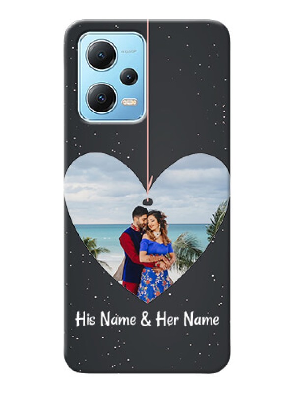 Custom Poco X5 5G custom phone cases: Hanging Heart Design