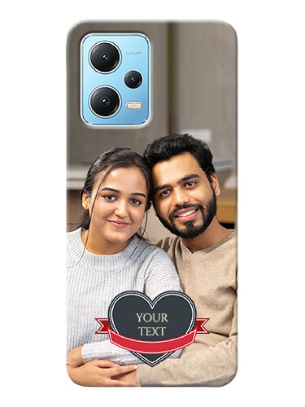 Custom Poco X5 5G mobile back covers online: Just Married Couple Design