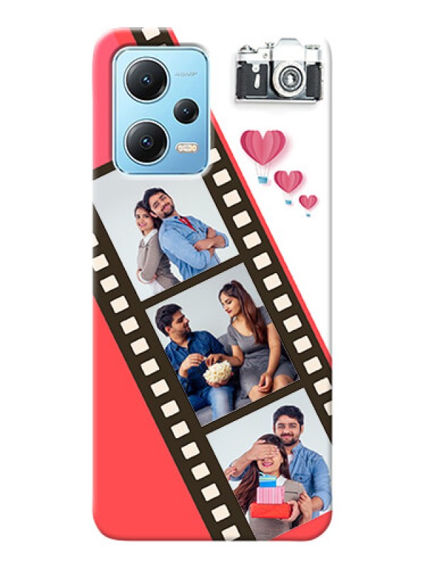 Custom Poco X5 5G custom phone covers: 3 Image Holder with Film Reel