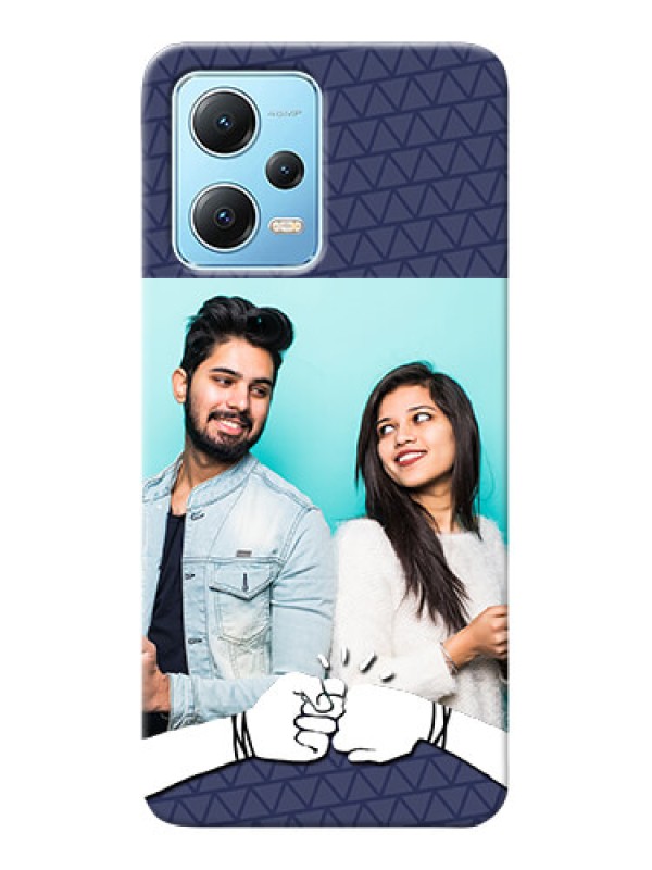 Custom Poco X5 5G Mobile Covers Online with Best Friends Design 