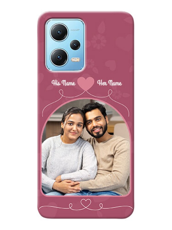 Custom Poco X5 5G mobile phone covers: Love Floral Design