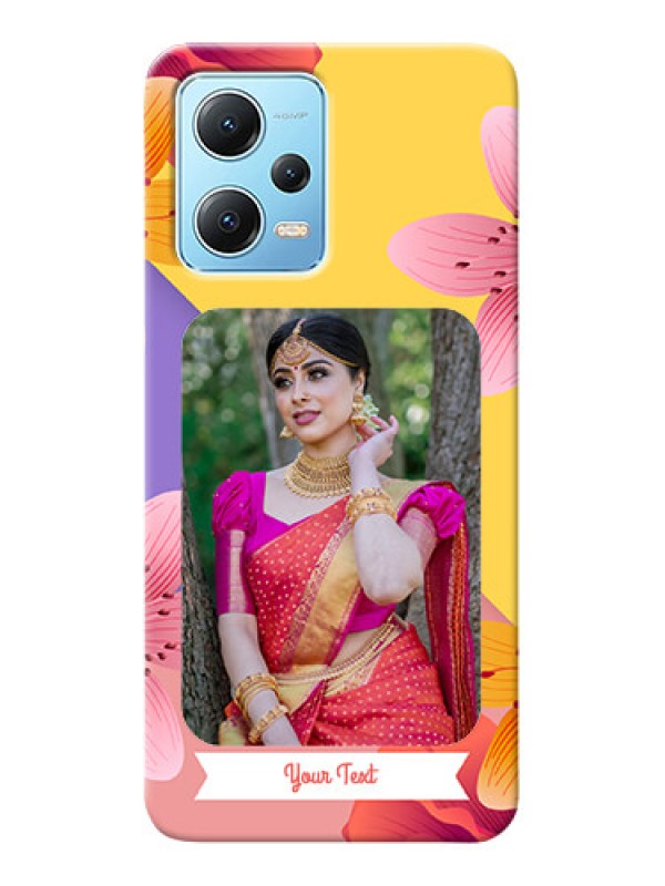 Custom Poco X5 5G Mobile Covers: 3 Image With Vintage Floral Design