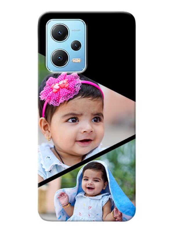 Custom Poco X5 5G mobile back covers online: Semi Cut Design