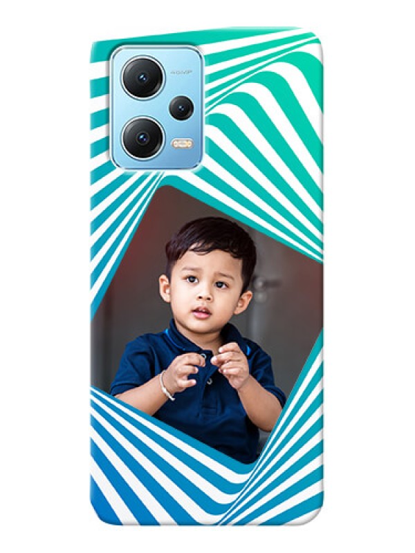 Custom Poco X5 5G Personalised Mobile Covers: Abstract Spiral Design