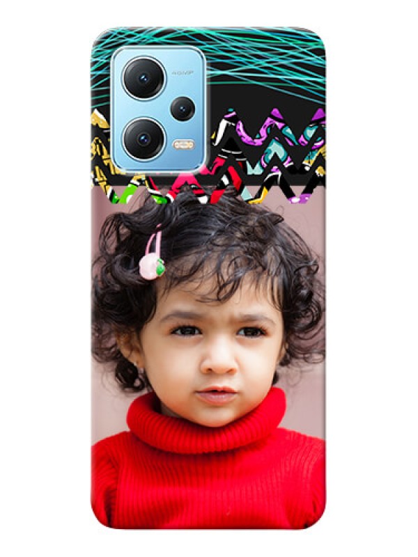 Custom Poco X5 5G personalized phone covers: Neon Abstract Design