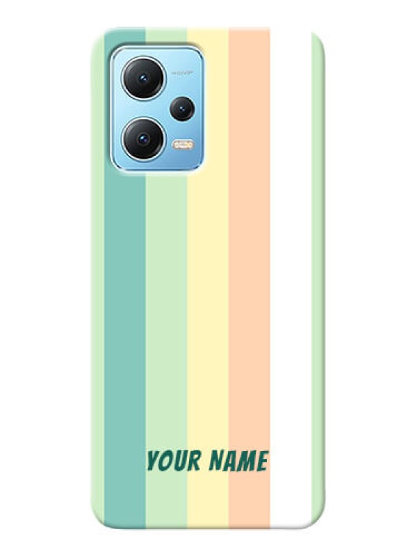Custom Poco X5 5G Back Covers: Multi-colour Stripes Design