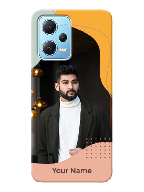 Custom Poco X5 5G Custom Phone Cases: Tri-coloured overlay design