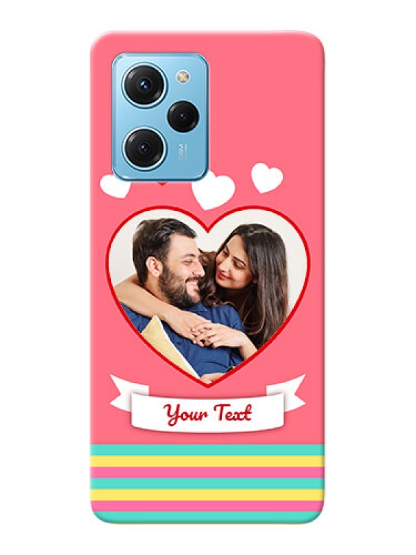 Custom Poco X5 Pro 5G Personalised mobile covers: Love Doodle Design