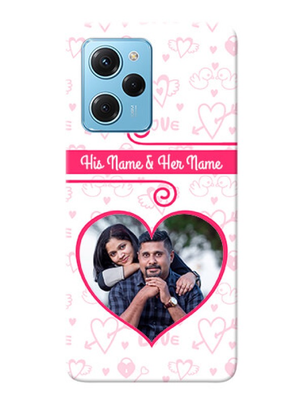 Custom Poco X5 Pro 5G Personalized Phone Cases: Heart Shape Love Design