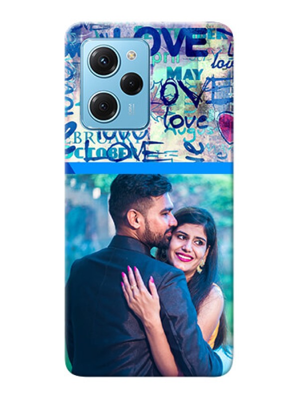 Custom Poco X5 Pro 5G Mobile Covers Online: Colorful Love Design