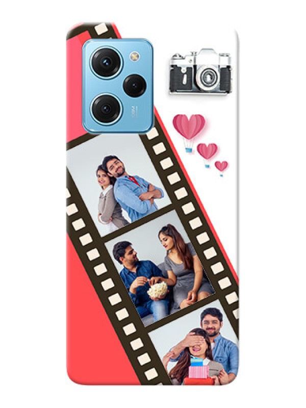 Custom Poco X5 Pro 5G custom phone covers: 3 Image Holder with Film Reel