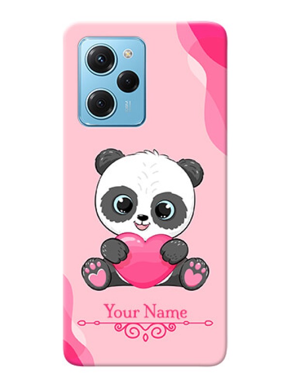 Custom Poco X5 Pro 5G Mobile Back Covers: Cute Panda Design