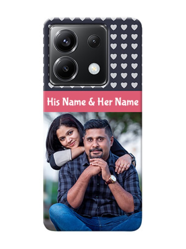 Custom Poco X6 5G Custom Mobile Case with Love Symbols Design