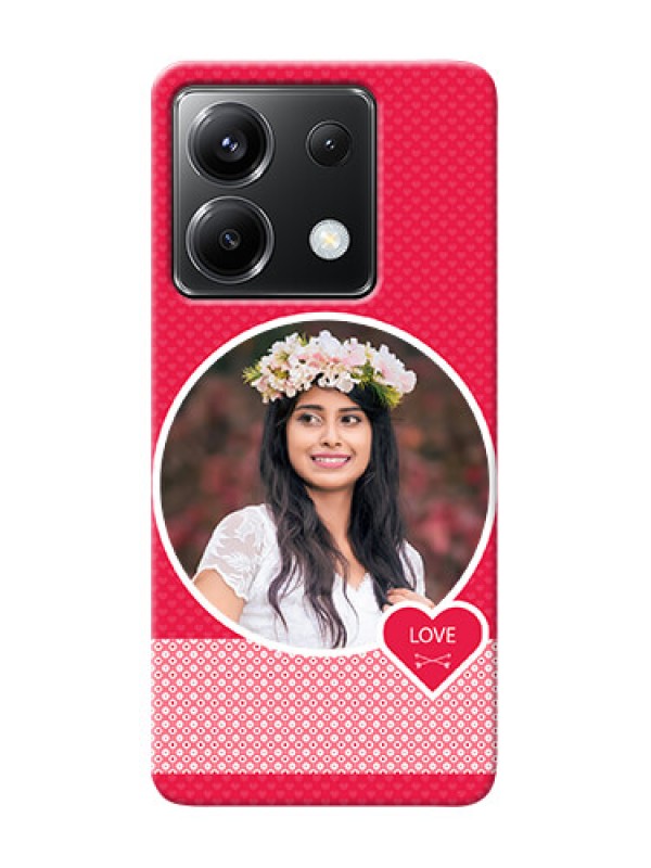 Custom Poco X6 5G Mobile Covers Online: Pink Pattern Design