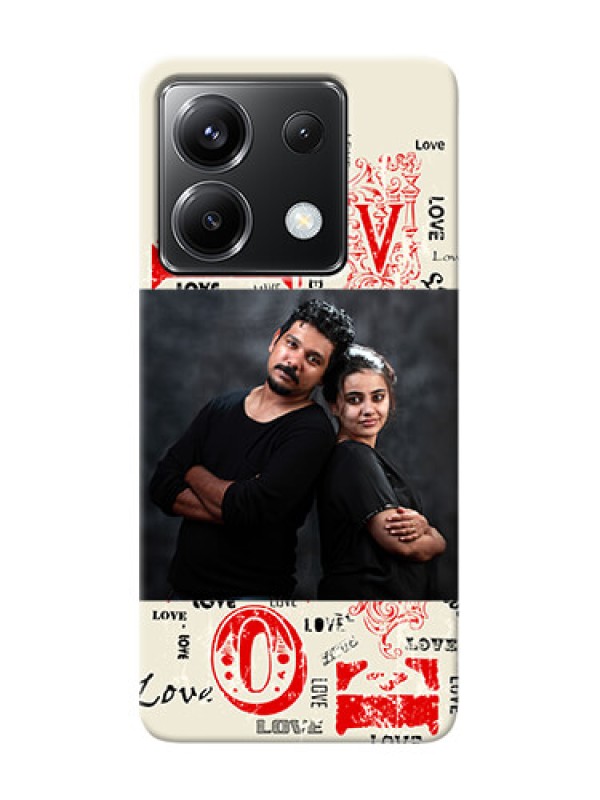 Custom Poco X6 5G mobile cases online: Trendy Love Design Case