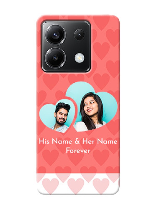 Custom Poco X6 5G personalized phone covers: Couple Pic Upload Design