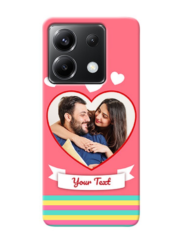 Custom Poco X6 5G Personalised mobile covers: Love Doodle Design