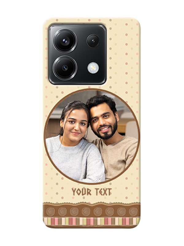 Custom Poco X6 5G Mobile Cases: Brown Dotted Mobile Case Design