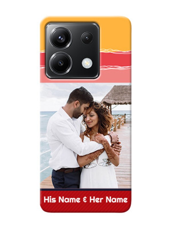 Custom Poco X6 5G custom mobile phone covers: Colorful Case Design