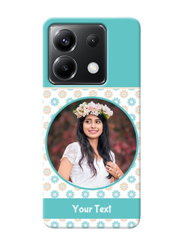 Custom Poco X6 5G Custom Mobile Back Covers: Beautiful Flowers Design