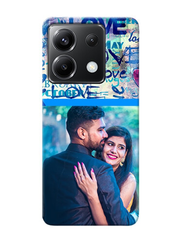 Custom Poco X6 5G Mobile Covers Online: Colorful Love Design