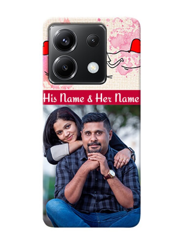 Custom Poco X6 5G phone back covers: You and Me Case Design