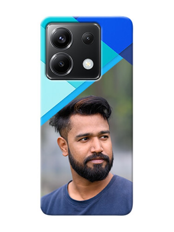 Custom Poco X6 5G Phone Cases Online: Blue Abstract Cover Design