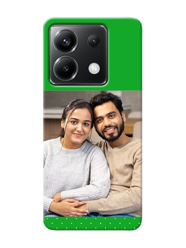 Custom Poco X6 5G Personalised mobile covers: Green Pattern Design