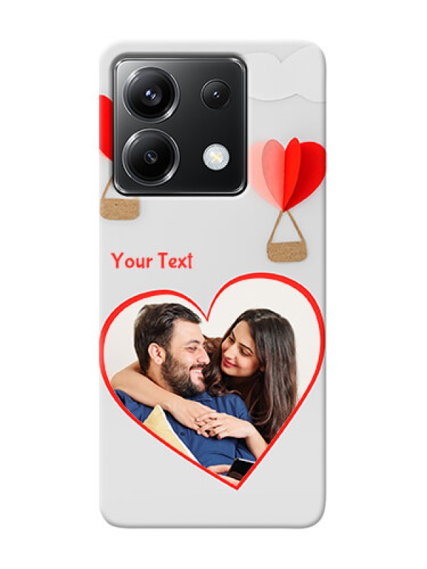 Custom Poco X6 5G Phone Covers: Parachute Love Design