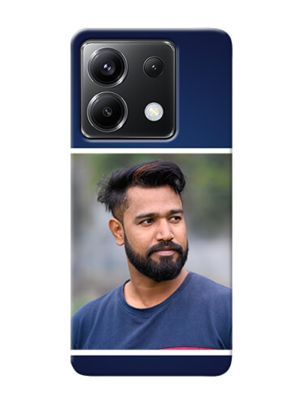 Custom Poco X6 5G Mobile Cases: Simple Royal Blue Design