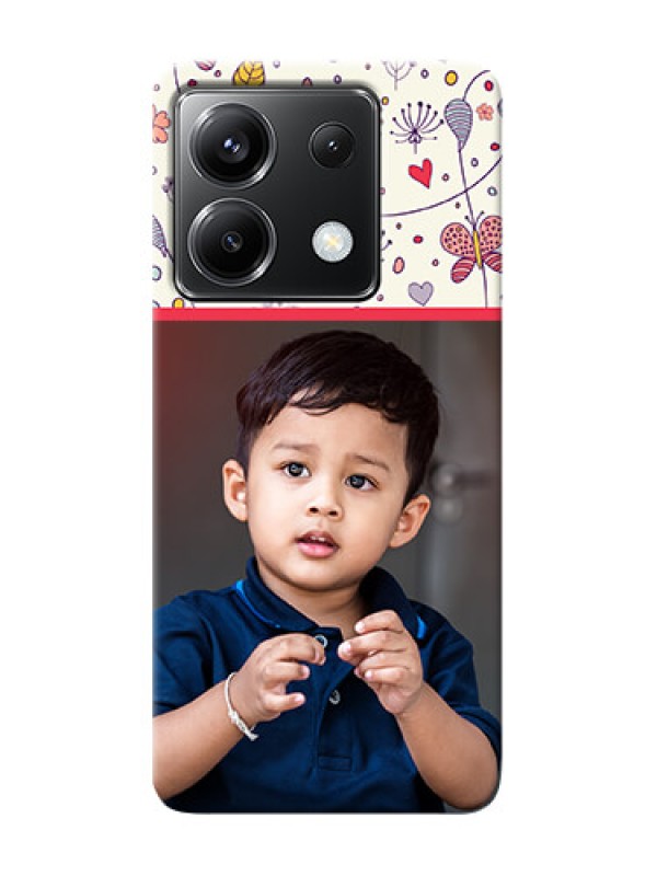 Custom Poco X6 5G phone back covers: Premium Floral Design