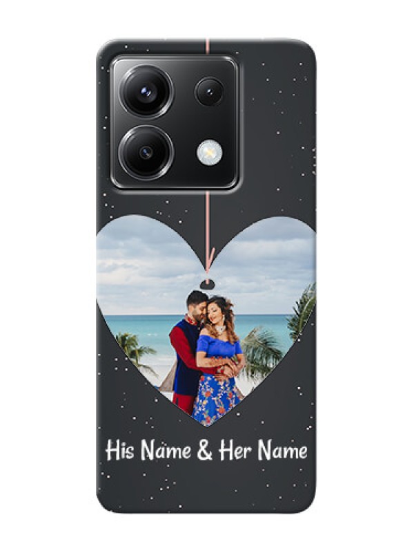 Custom Poco X6 5G custom phone cases: Hanging Heart Design