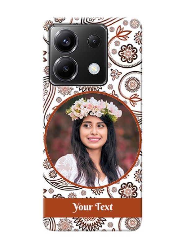 Custom Poco X6 5G phone cases online: Abstract Floral Design