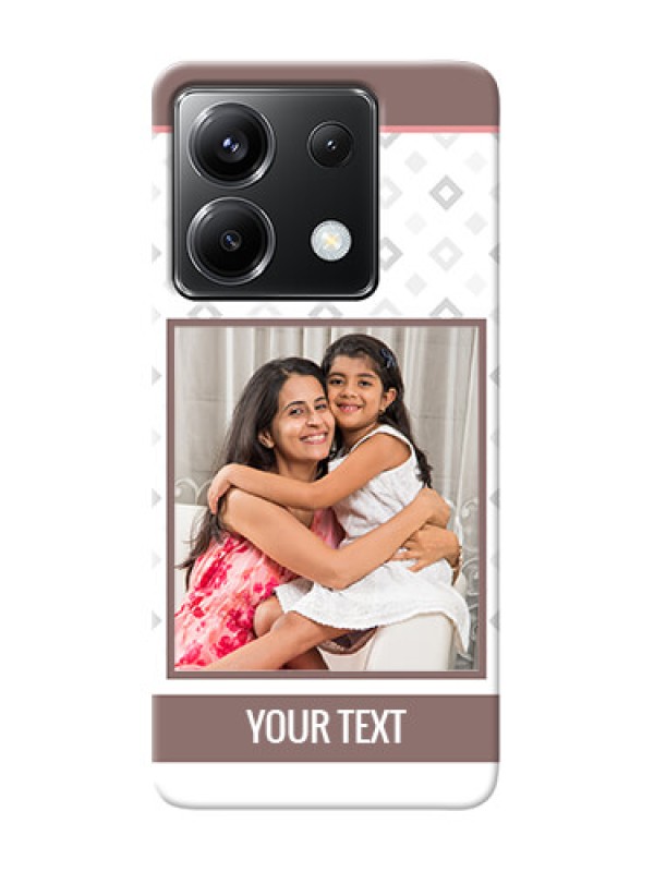 Custom Poco X6 5G custom back covers: Simple Diamond Design