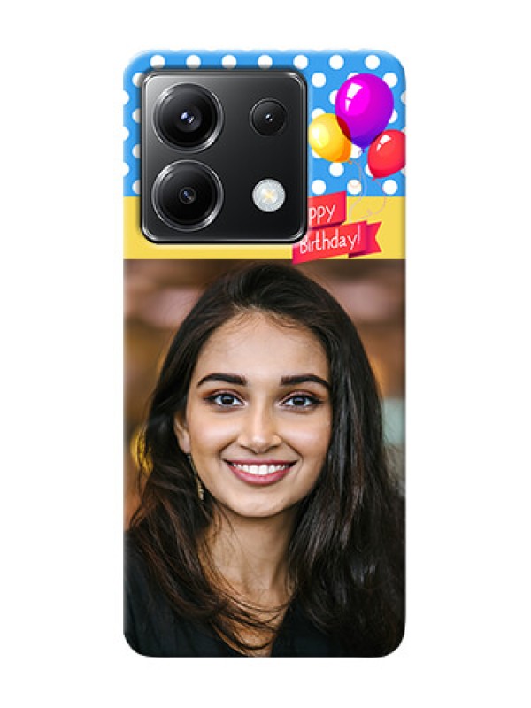 Custom Poco X6 5G custom mobile back covers: Happy Birthday Design