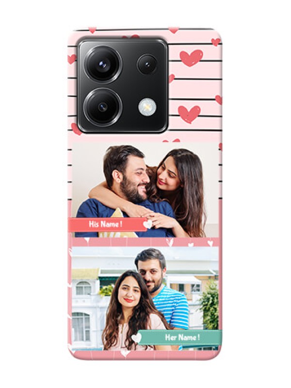 Custom Poco X6 5G custom mobile covers: Photo with Heart Design