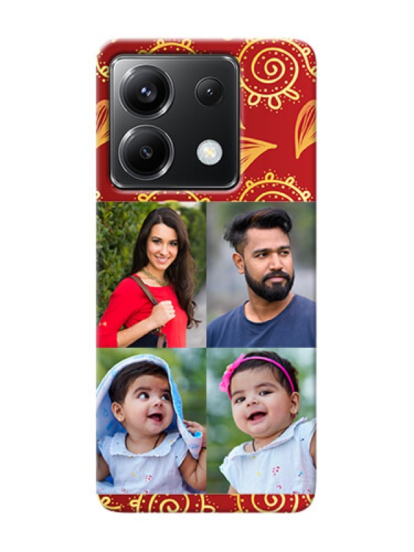 Custom Poco X6 5G Mobile Phone Cases: 4 Image Traditional Design
