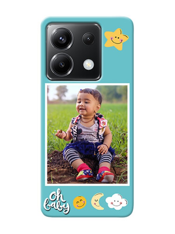 Custom Poco X6 5G Personalised Phone Cases: Smiley Kids Stars Design