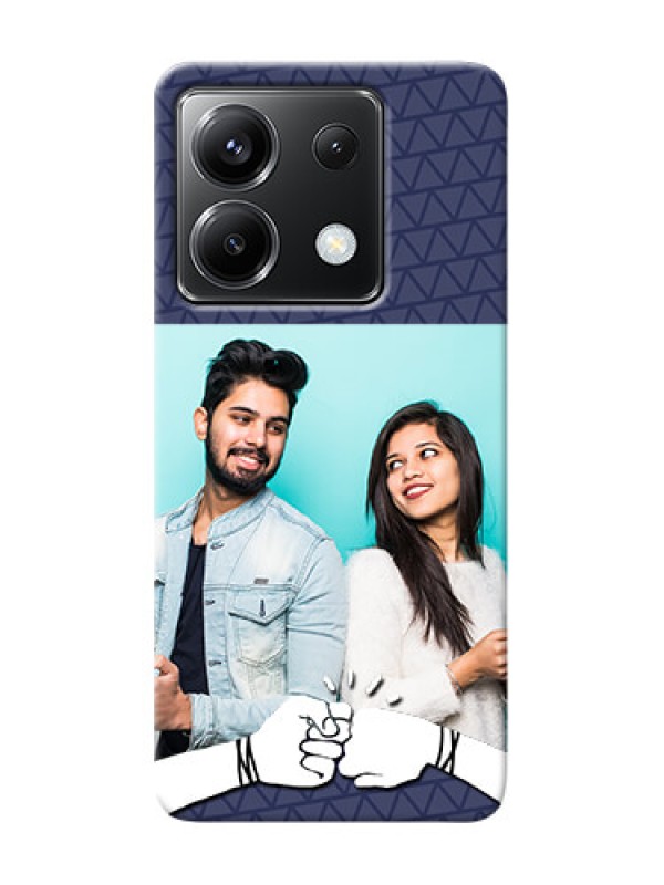 Custom Poco X6 5G Mobile Covers Online with Best Friends Design