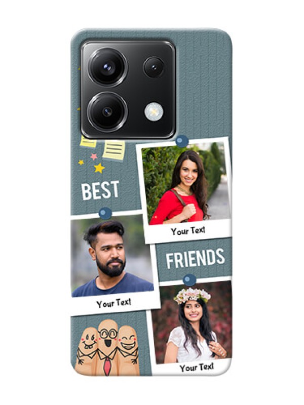 Custom Poco X6 5G Mobile Cases: Sticky Frames and Friendship Design