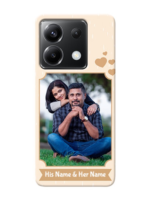 Custom Poco X6 5G mobile phone cases with confetti love design