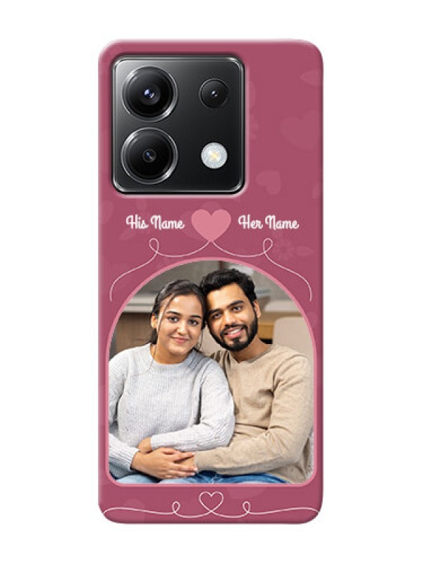 Custom Poco X6 5G mobile phone covers: Love Floral Design