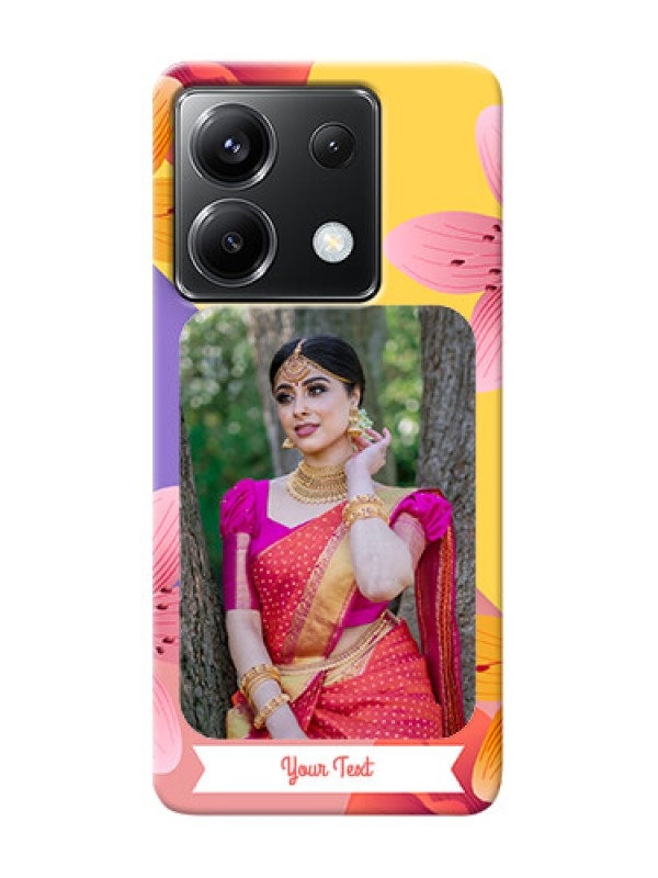 Custom Poco X6 5G Mobile Covers: 3 Image With Vintage Floral Design