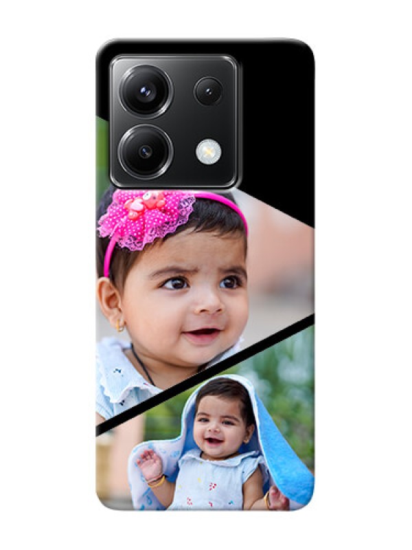 Custom Poco X6 5G mobile back covers online: Semi Cut Design