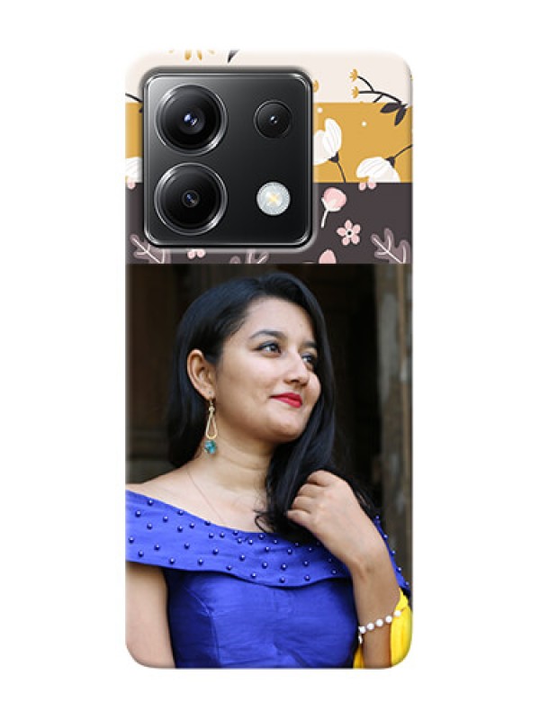 Custom Poco X6 5G mobile cases online: Stylish Floral Design