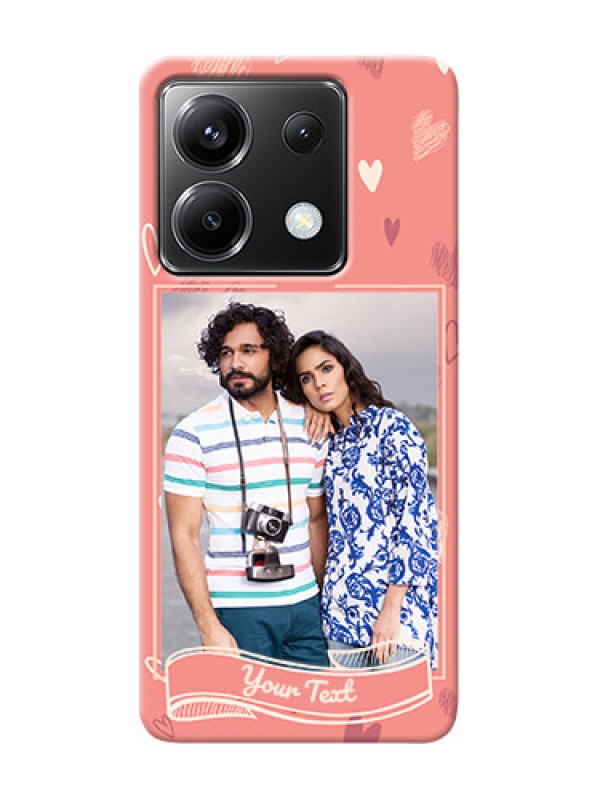 Custom Poco X6 5G custom mobile phone cases: love doodle art Design